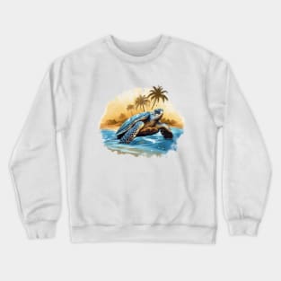 Green Sea Turtle Crewneck Sweatshirt